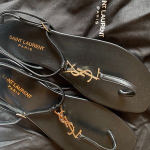 Yves Saint Laurent flat sandals